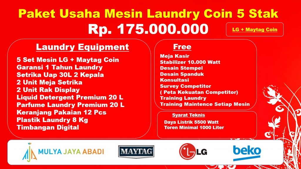Paket Usaha Laundry CoinTerbaik,Paket Mesin Hemat Laundry Coin,Paket Mesin Laundry Coin