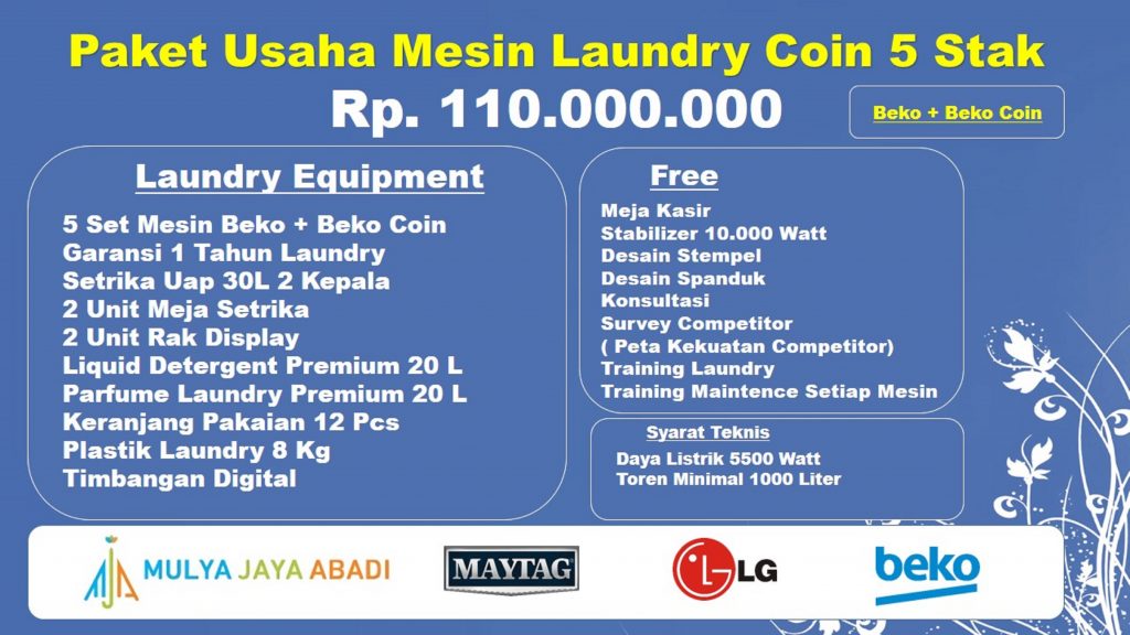 Paket Usaha Laundry Coin,Paket Usaha Laundry Coin Kiloan,Paket Usaha Laundry Coin Murah