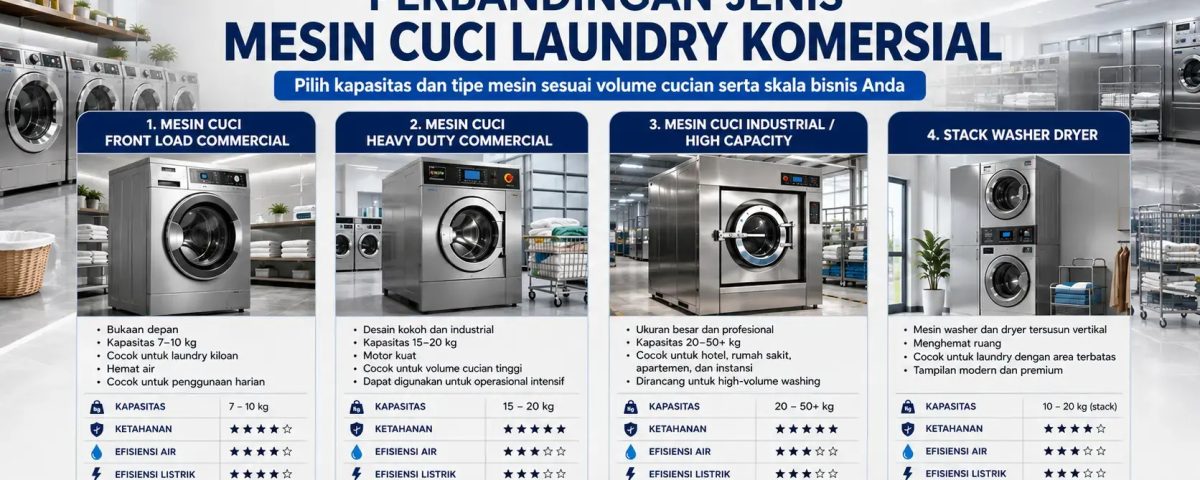 mesin laundry untuk hotel