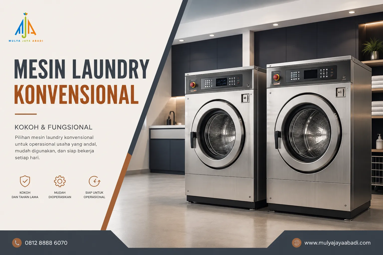 Mesin Laundry Konvensional Mulya Jaya Abadi