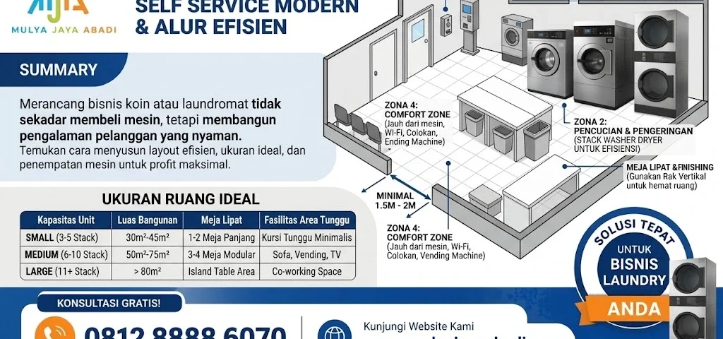 desain ruang laundry self   service