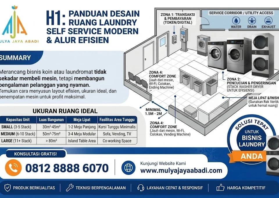 desain ruang laundry self   service