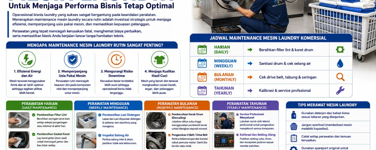 maintenance mesin laundry