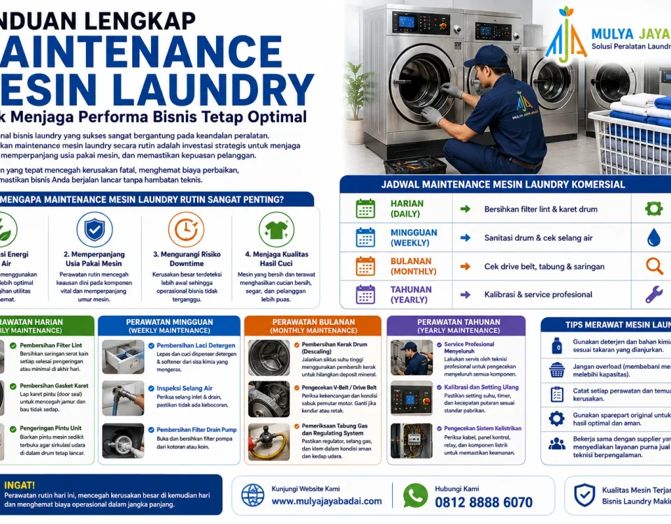 maintenance mesin laundry
