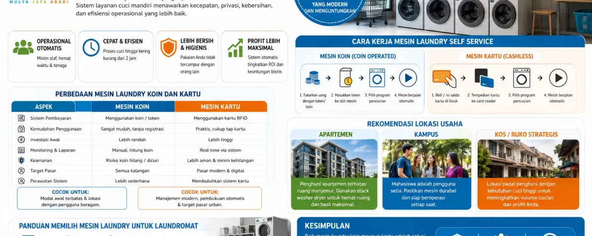 mesin laundry self service