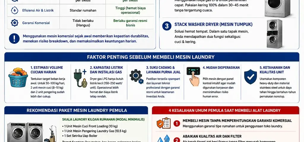 mesin laundry untuk pemula