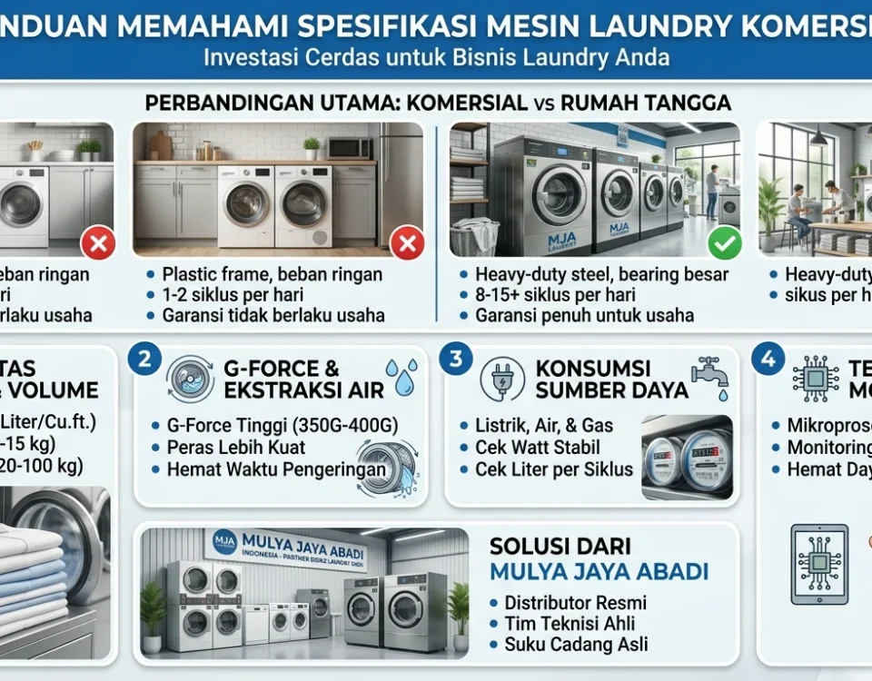 spesifikasi mesin laundry