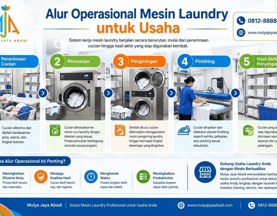 Alur Operasional Mesin Laundry untuk Usaha