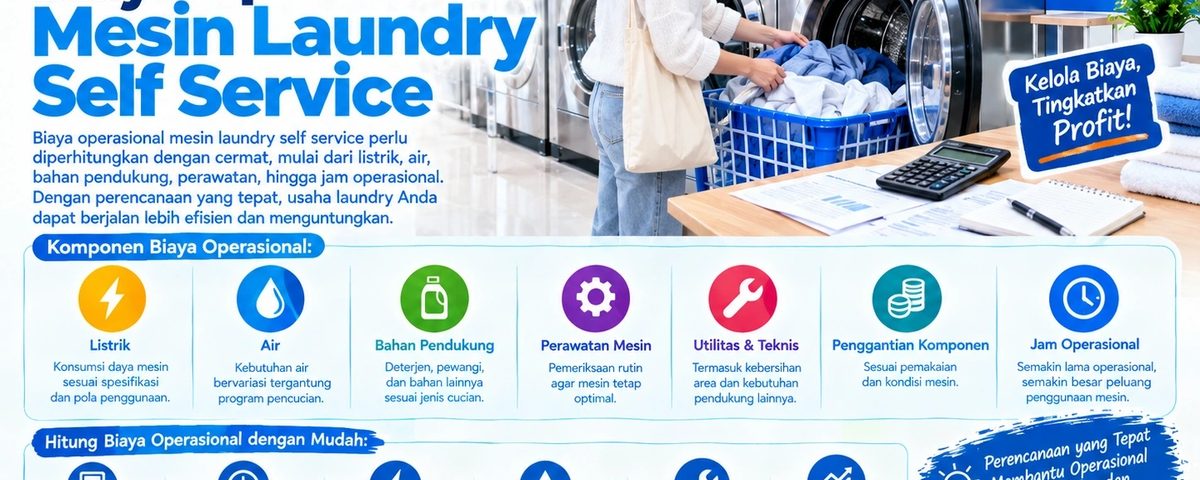 Biaya Operasional Mesin Laundry Self Service