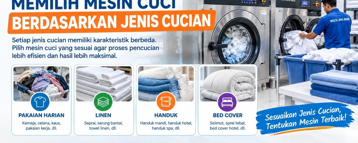 Memilih Mesin Cuci Berdasarkan Jenis Cucian