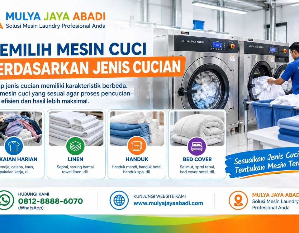 Memilih Mesin Cuci Berdasarkan Jenis Cucian