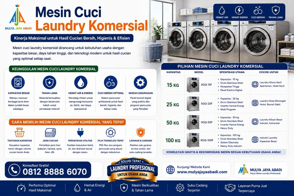 Mesin Cuci Laundry Komersial