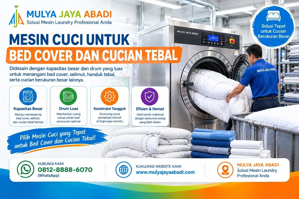 Mesin Cuci untuk Bed Cover dan Cucian Tebal