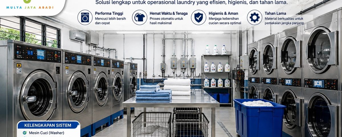 sistem laundry profesional mesin cuci laundry mesin dryer laundry
