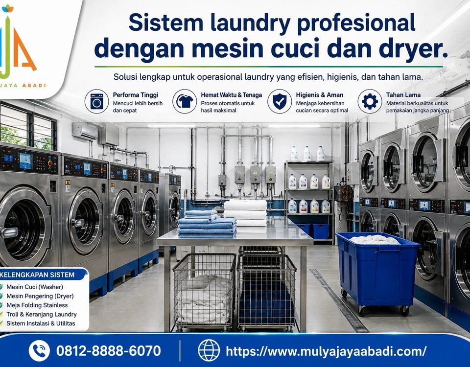 sistem laundry profesional mesin cuci laundry mesin dryer laundry