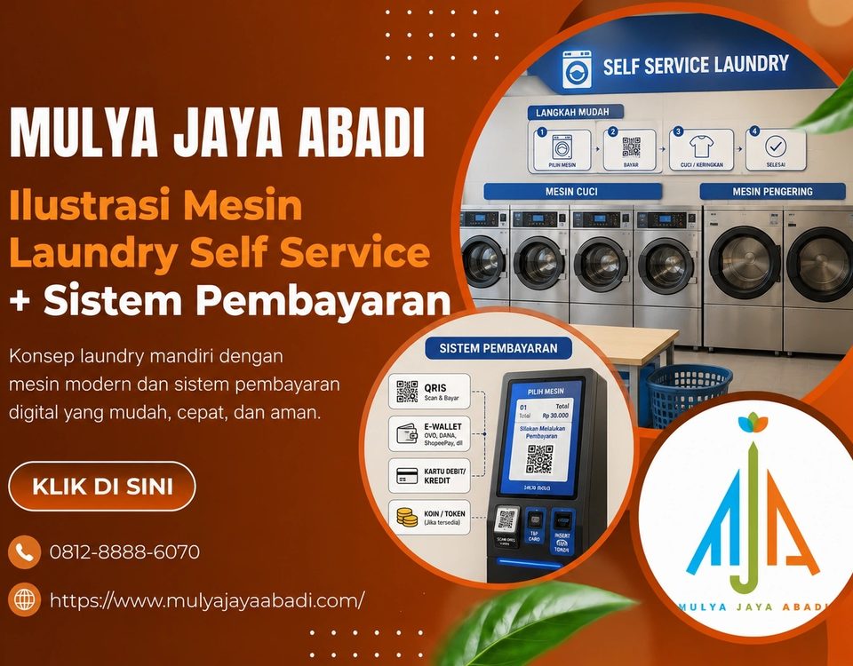 bagian mesin laundry; komponen pendukung