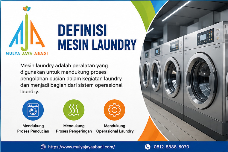 Apa fungsi utama mesin laundry?; sistem mesin laundry; peralatan laundry profesional