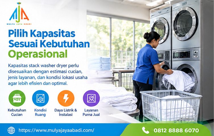 manfaat stack washer drye,kapasitas stack washer dryer untuk usaha laundry