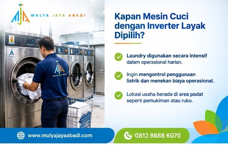 Mesin cuci dengan inverter untuk usaha laundry,inverter washer laundry, motor inverter mesin cuci