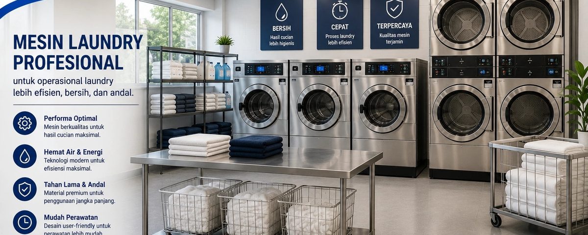 Mesin Laundry Profesional untuk Operasional Usaha
