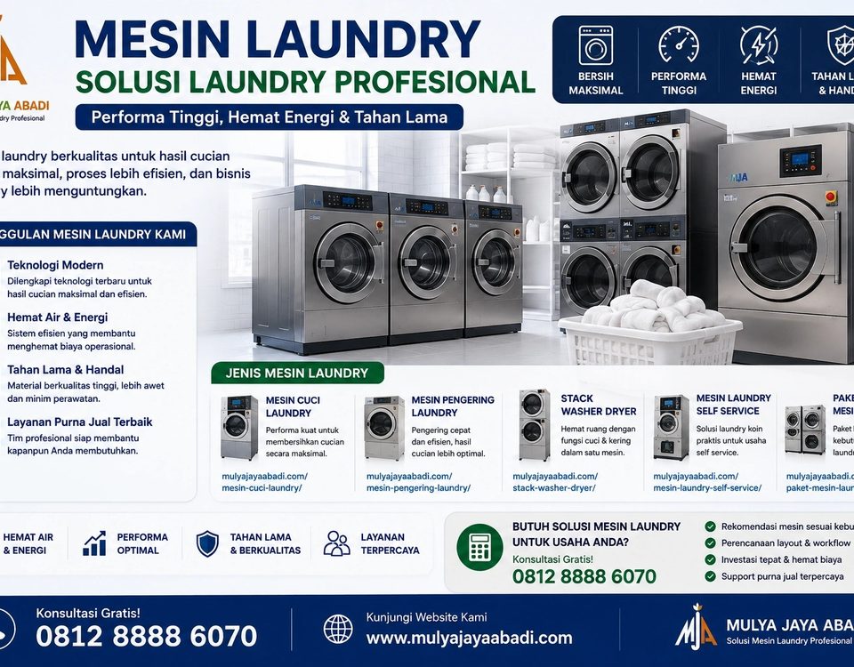 Mesin Laundry Profesional untuk Kebutuhan Usaha