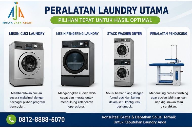 peralatan laundry utama