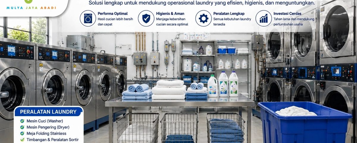 Mesin laundry dan peralatan laundry untuk usaha