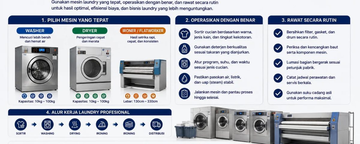 panduan mesin laundry; sistem laundry; peralatan laundry (3)