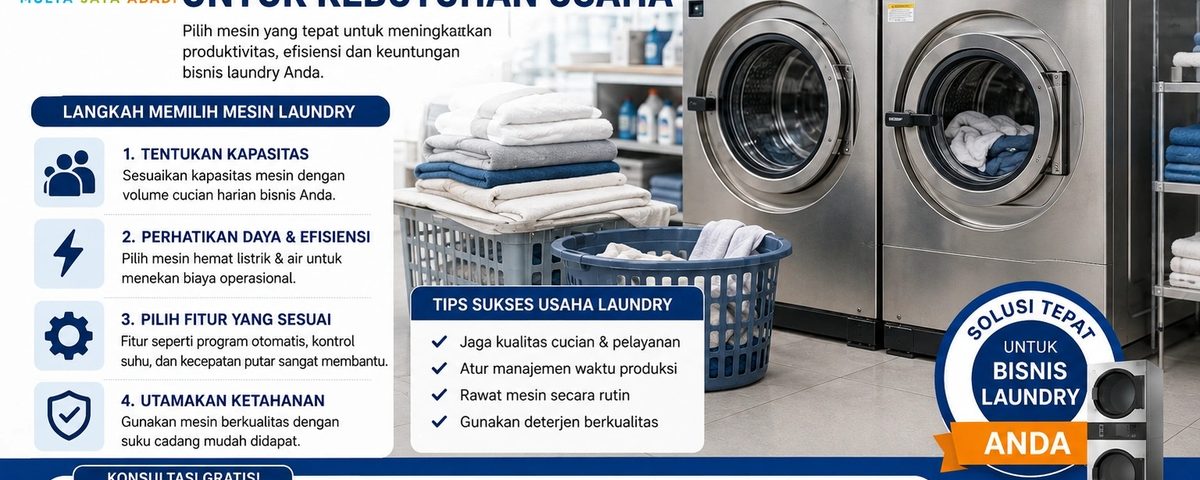 Panduan Mesin Laundry Untuk Kebutuhan Usaha