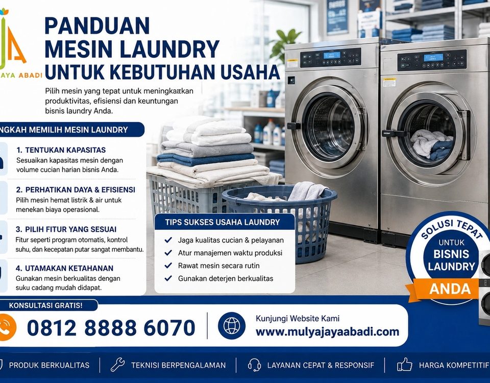 Panduan Mesin Laundry Untuk Kebutuhan Usaha